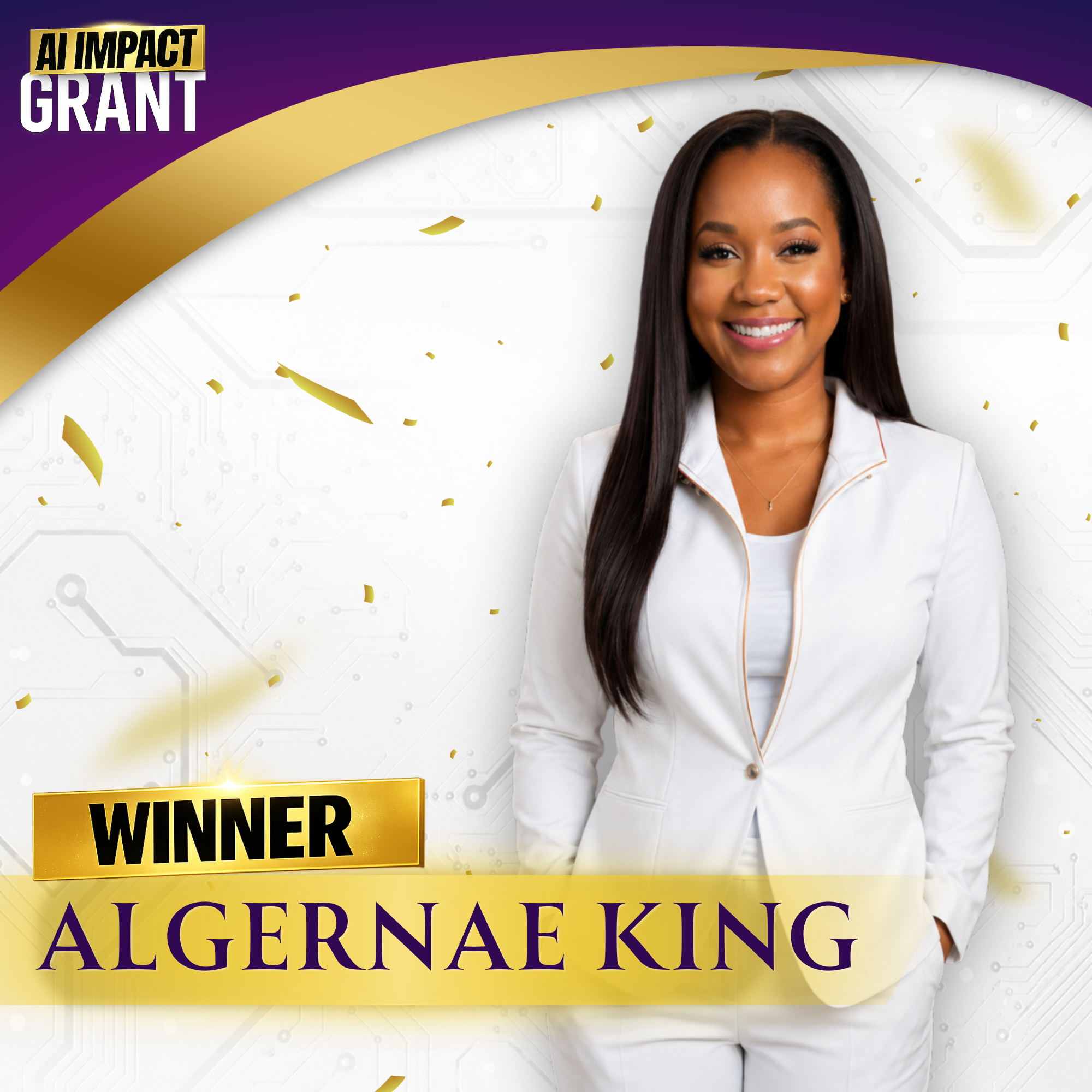 Algernae King, AI Impact Grant winner